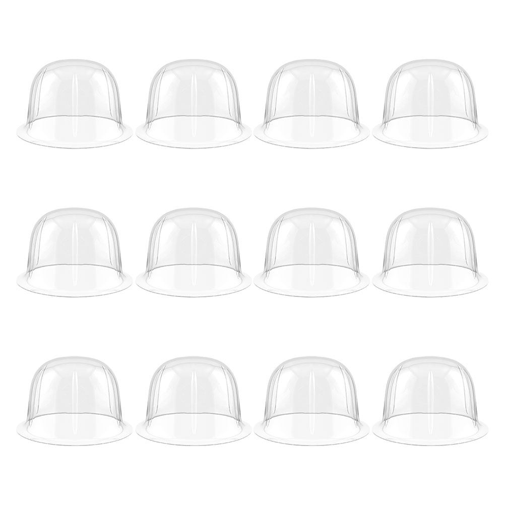 Plastic Dome Clear - 12個入りドーム型帽子ラック 透明プラスチック製野球帽インナーサポート ハットスタンドディスプレイホルダー 野球帽シェイパー キャップインナーサポート