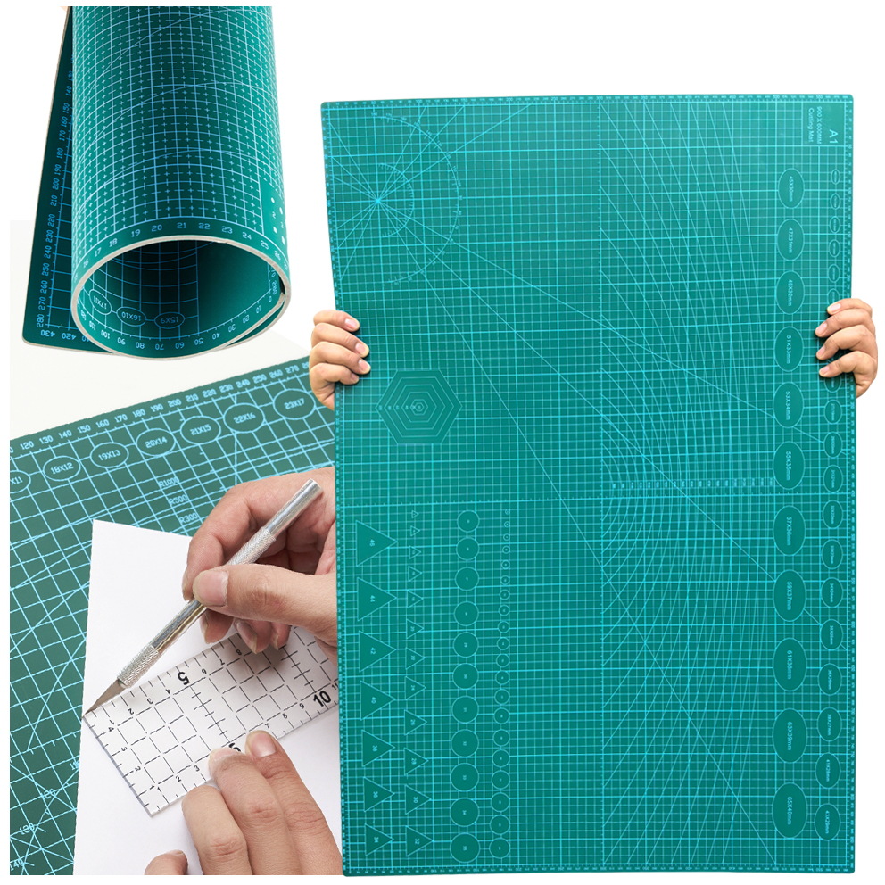 Cutting Board Foam - 1個A0超大型両面自己修復回転式カッティングマット、クラフトカッティングボード-縫製生地精密スクラップブッキングプロジェクト