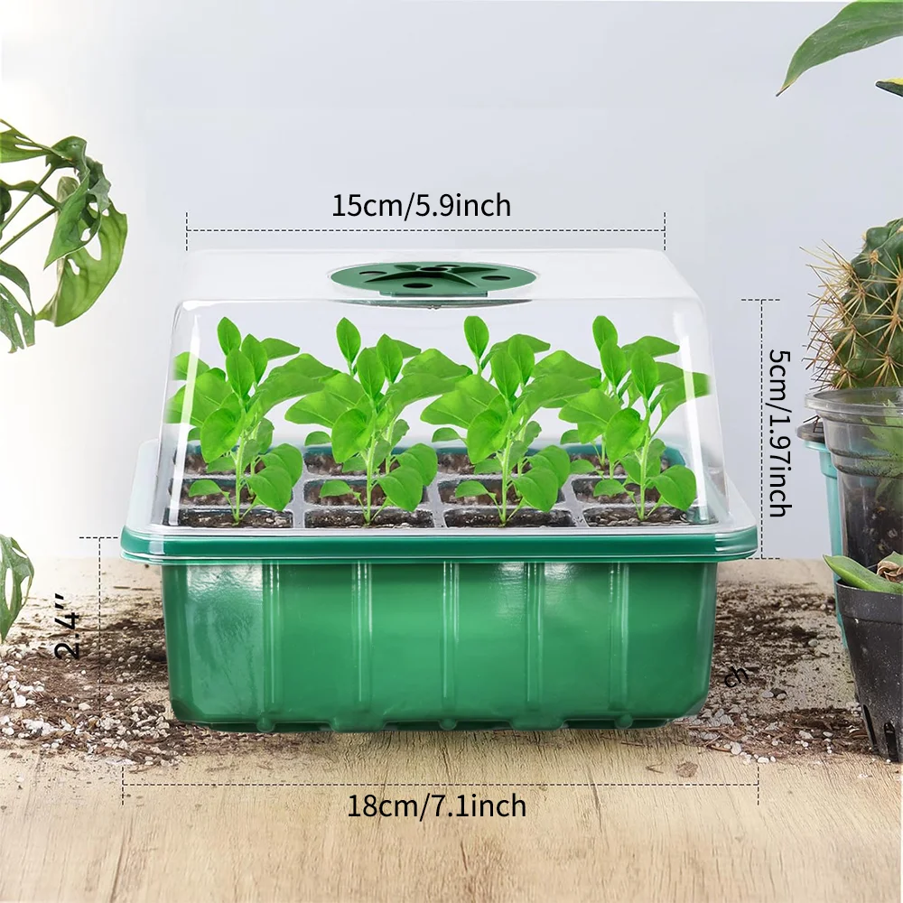 植物育成ライトキット付き種まきトレイには、高さのある苗育成ト - Humidity Dome Kit のレビューと価格