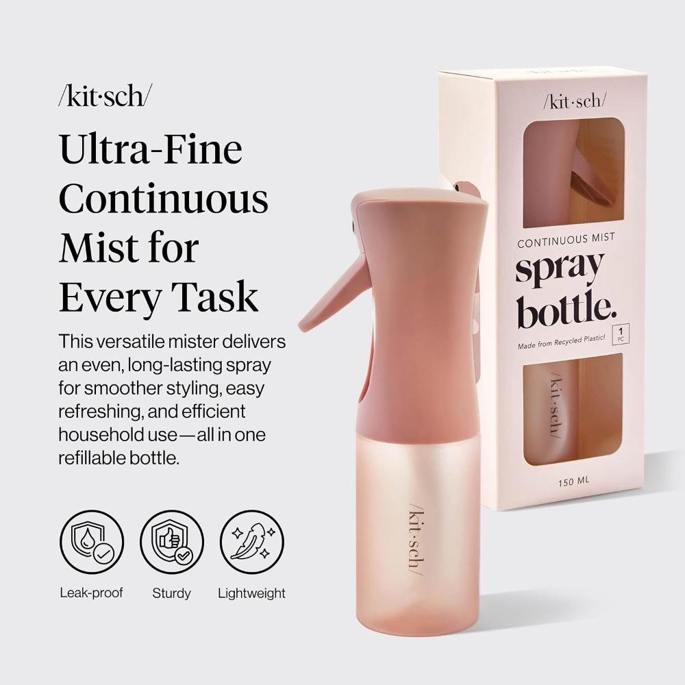 細かい霧状連続スプレー水筒、ヘアスタイリング、植物洗浄用、1 - Misting Bottle Fine のレビューと価格