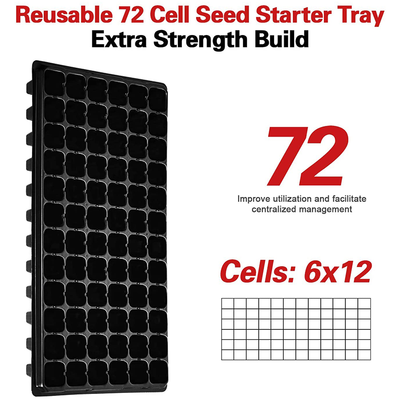 B84B-10パック種子育成トレイ、72セル苗トレイ（排水穴 - Propagation Tray 72 のレビューと価格