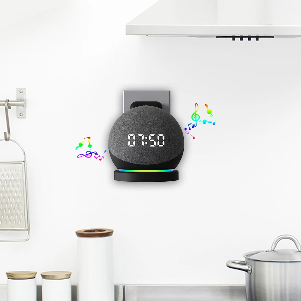 プラスチック製スピーカーウォールマウント,ケーブル管理,省ス - Amazon Speaker Echo Pop のレビューと価格