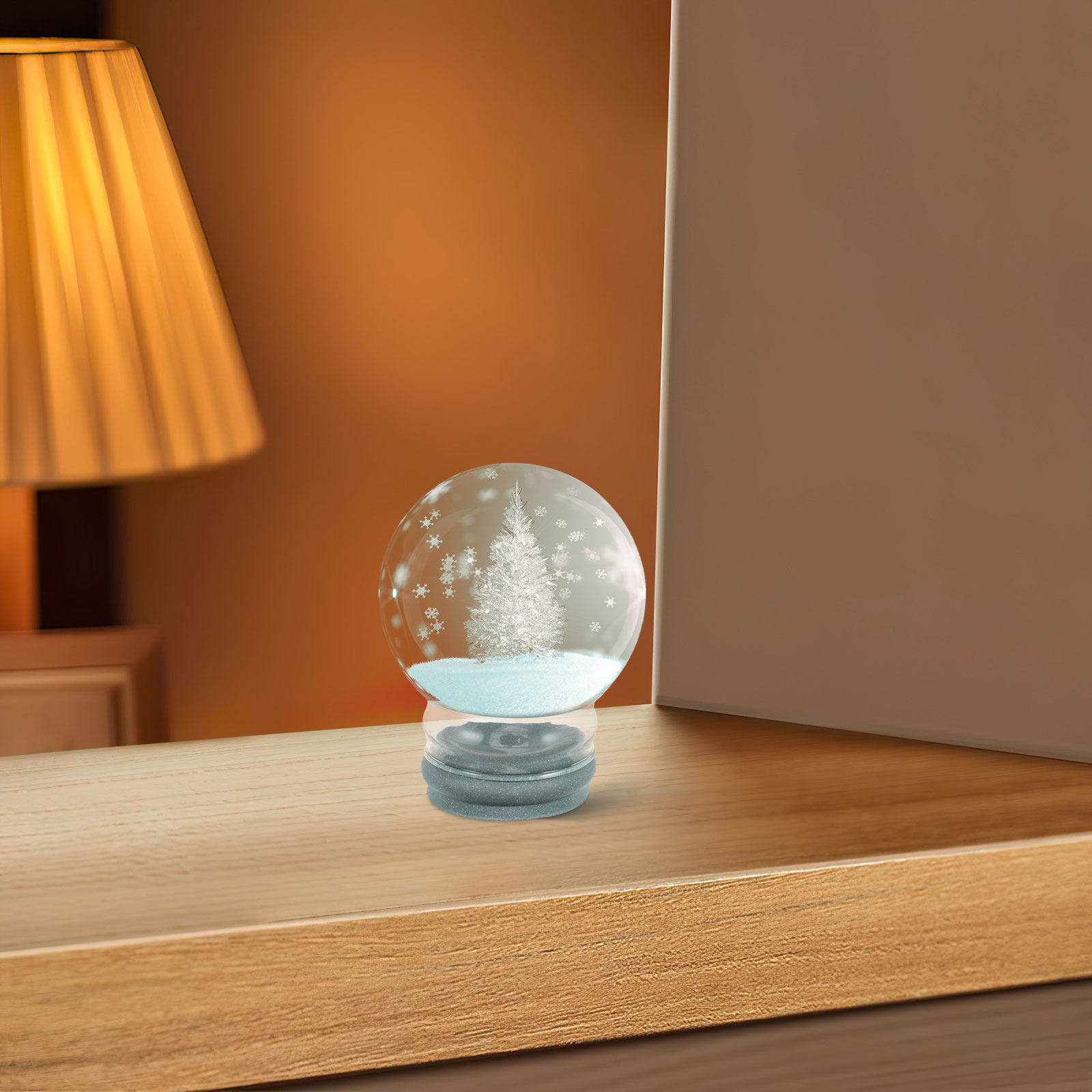 2個入りクリアガラス製スノードーム、厚みのある透明ドーム、ゴ - Plastic Dome Clear のレビューと価格