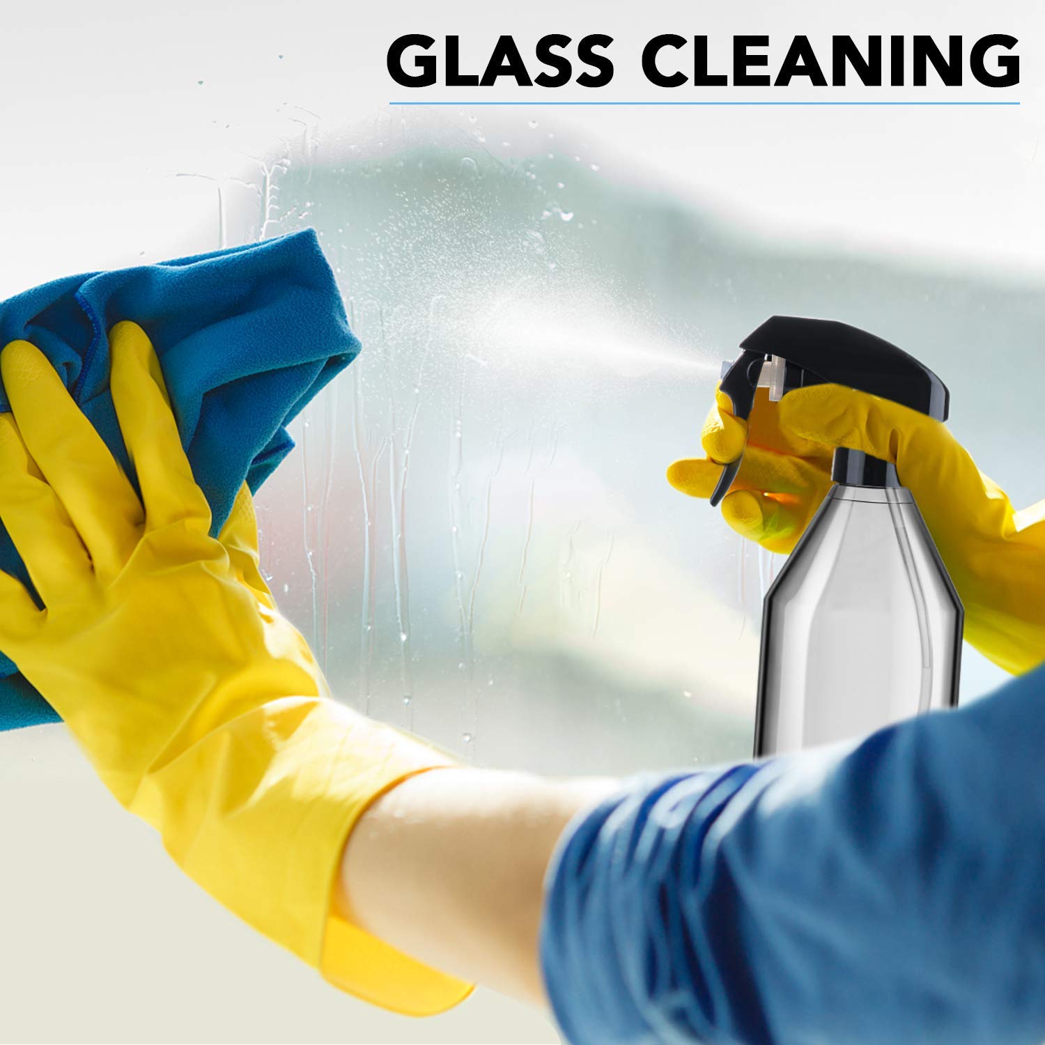 3パックスプレーボトル、10オンスプラスチックスプレーボトル - Misting Bottle Fine のレビューと価格