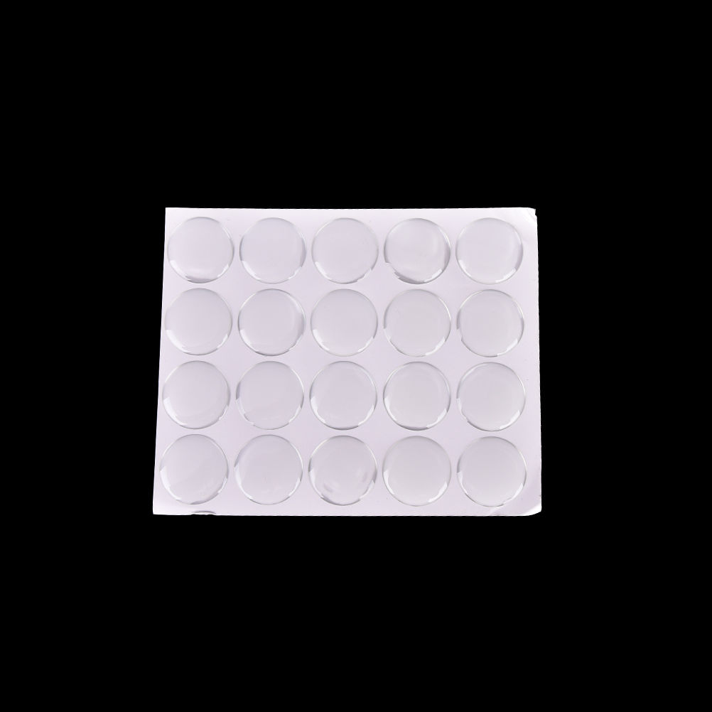 3dラウンドドームステッカー,100個/シート,3dクリスタ - Plastic Dome Clear のレビューと価格