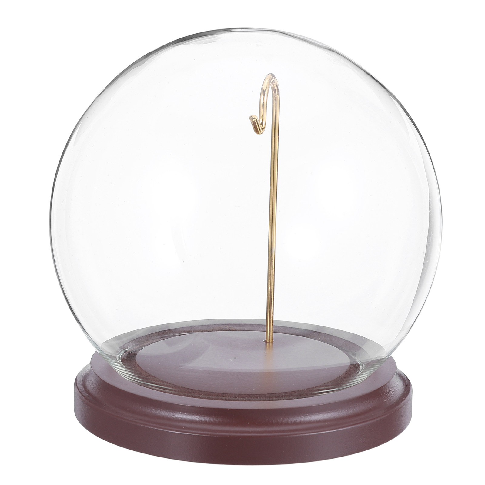 懐中時計ディスプレイドーム 透明ガラス クローシュ 木製スタ - Plastic Dome Clear のレビューと価格
