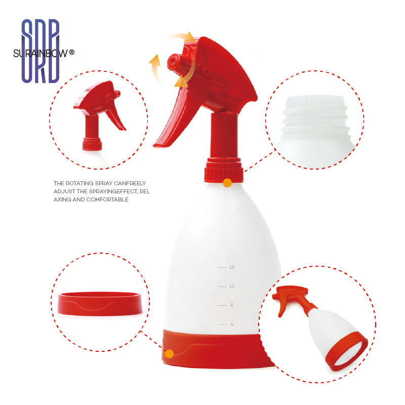 漏れ防止プラスチックスプレーボトル、空の、トリガーハンドル、 - Misting Bottle Fine のレビューと価格